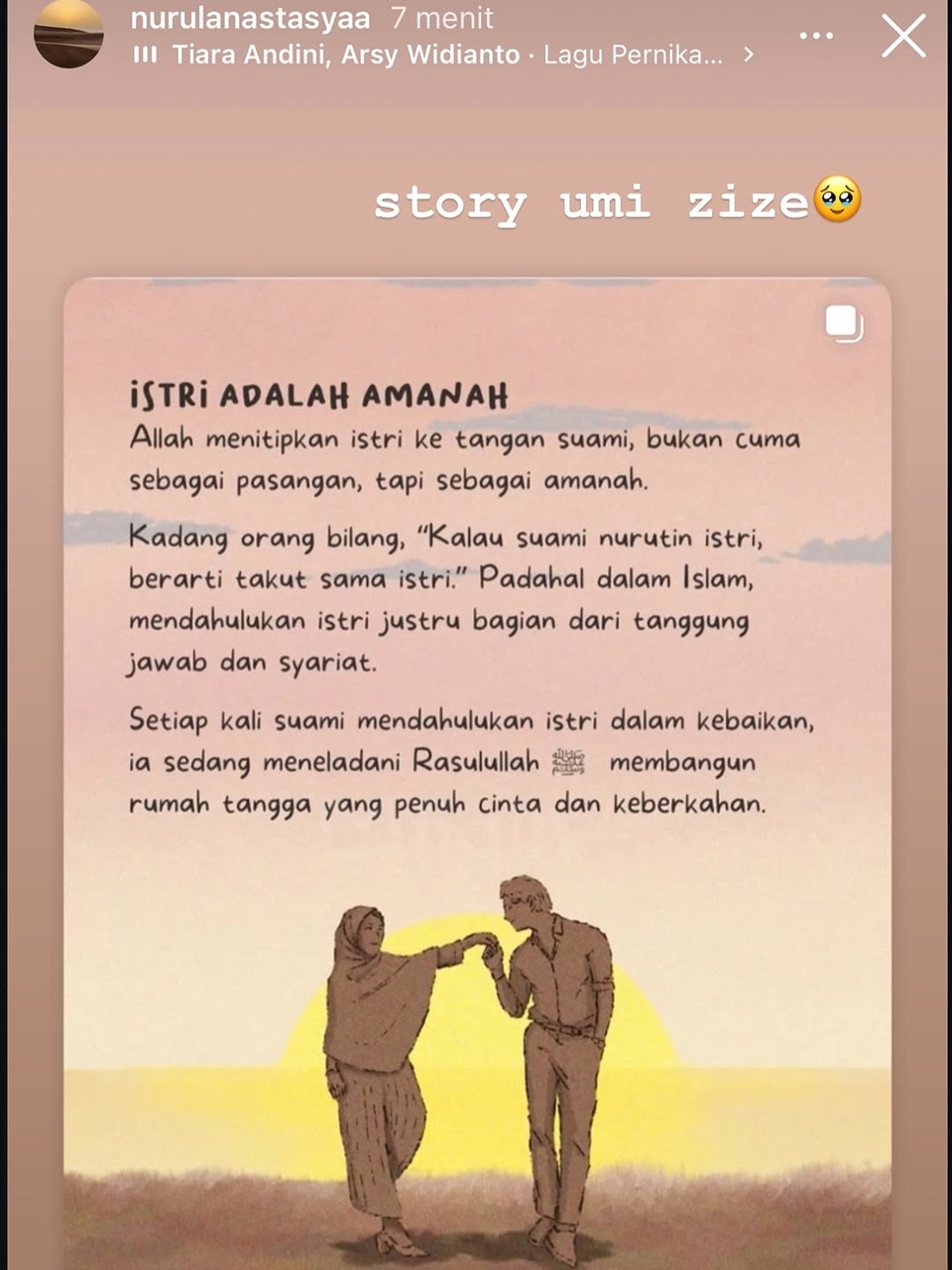 IG Story Ibu Azizah Salsha